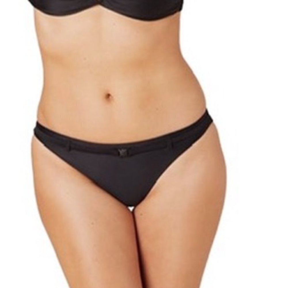 Andie Swim The Riviera Bikini Bottom Black Womens Small